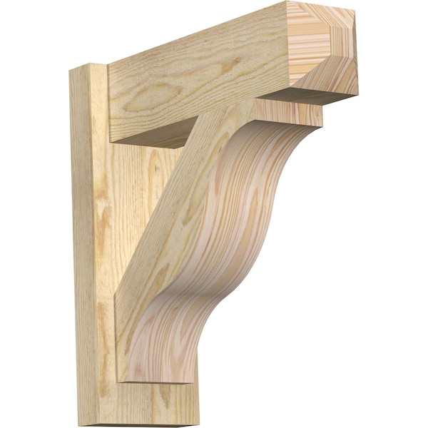 Ekena Millwork Funston Rough Sawn Craftsman Outlooker, Douglas Fir, 6"W x 18"D x 18"H OUT06X18X18FST04RDF - main